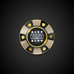 Realistic casino chips set Realistic casino poker game chips gambling coins