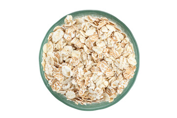 raw oatmeal in a plate