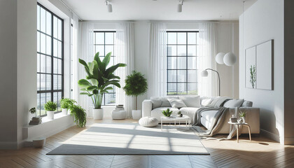 白いモダンなインテリア２