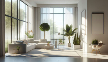 白いモダンなインテリア３