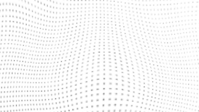 4k video on  white and black Abstract digital dot loop able background animation. modern motion wave dots backdrop, halftone dots bg, retro round circle animation.  digital wave dots.