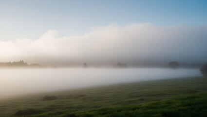Whispers of Dawn: A Tree in the Fog 
