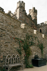 medieval castle in the village