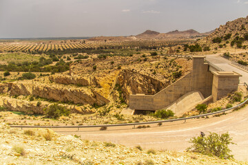 The Majestic El Haouareb Dam in Kairouan, Tunisia