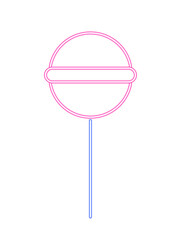 happy birthday candy bright neon