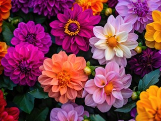 Obraz premium Close-up of colorful flowers