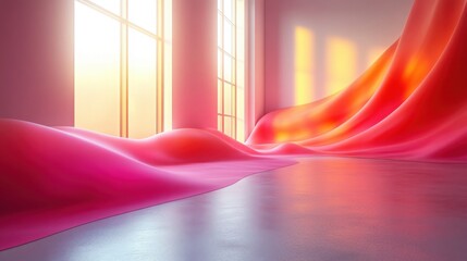 Soft Orange to Pink Gradient Background Suitable for Text Overlay and Design Projects