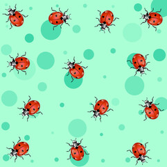 Cute lady bug pattern