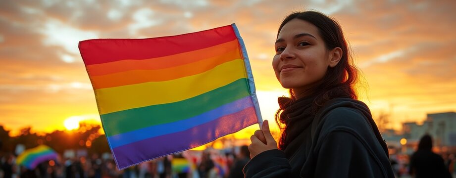 Transgender Day of Remembrance Celebration Non-Binary Person Celebrating Day of Remembrance - Powered by Adobe