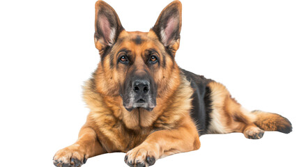 Obraz premium Majestic German Shepherd Relaxing at Home