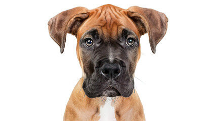Fototapeta premium Adorable Dog Portrait with Expressive Face 