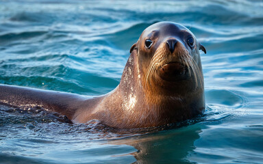 Obraz premium a sea lion in southern Chile