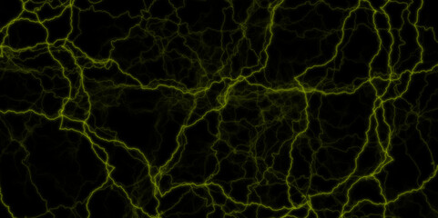  Branched lightning bolt. Electric bolt. Vector green and black cracked texture style overlay with cracked texture. Black marble high resolution, abstract texture background in natural patterned.