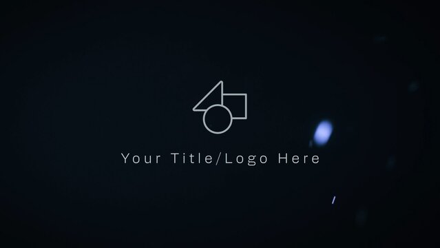 Cinematic Blue Ripple Logo Reveal