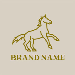 horse logo vector design 