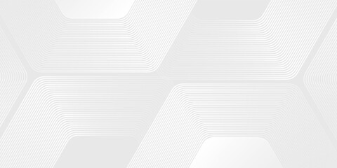 Abstract hexagon white and gray background. smooth abstract background, blurred pattern simple art