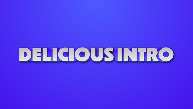 Bouncy Colored Clean Text Template Title Intro