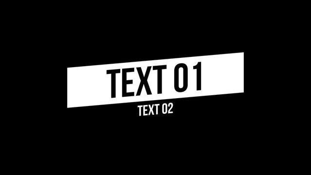 Boxed Slanted Kinetic Title Hashtag Title Intro