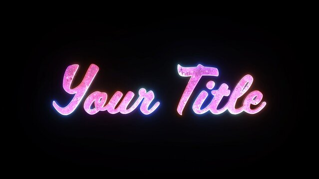 Bright Colorful Rainbow Color Text Title Intro