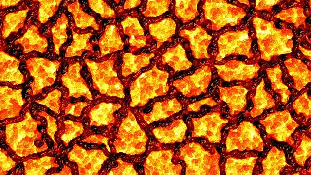 Burning Magma Hot Lava Background (Customizable)