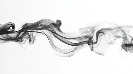 Ethereal Smoke Wisps: An Artistic Journey Through Monochrome Elegance