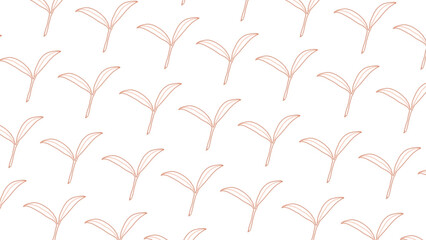 green leaves vector pattern background. Green tea leaf seamless pattern. tea leaves pattern background. seamless patterns with green leaves of tea.