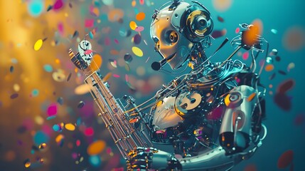 Innovative Robot Musician Captivating with Harmonious Melodies and Avant-Garde