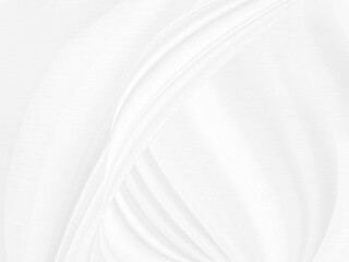 white and gray abstract soft fabric. beauty textile smooth curve shape decorate fashion background