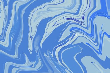A blue and white swirl pattern with a blue background