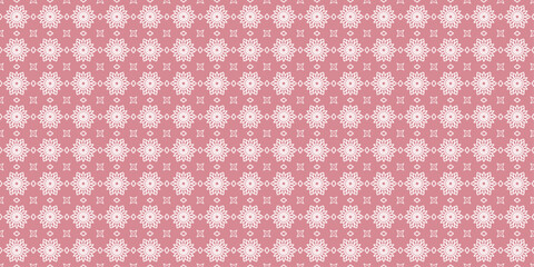 Abstract geometric seamless pattern. pink ornament on white background. vector