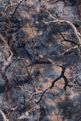 A bird sits on a tree branch