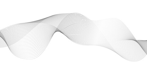 Fototapeta premium abstract Curved wavy lines tech futuristic motion background technology line stripe isolated science digital flowing black line, . abstract grey and white technology blend smooth wave lines. 