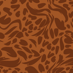 Seamless abstract pattern with hand drawn animal skin vector design