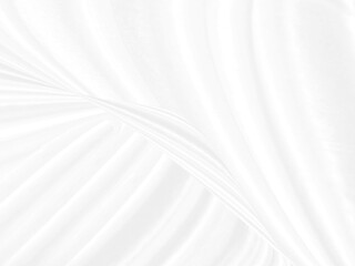 fashion textile Clean woven beautiful soft fabric abstract smooth curve shape decorative white background