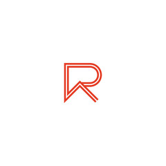 Vector design combination of Creative Letter R logo and house icon suitable for housing, residence and property logos. Property Logo Design