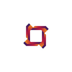 Creative Box logo design illustration. Template logo design