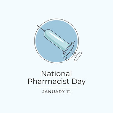 National Pharmacist Day vector design template good for celebration usage. National Pharmacist Day design. continuous line drawing. eps 10.