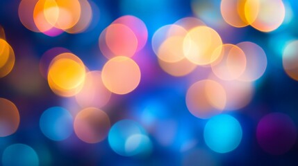 Vibrant Bokeh Lights: A Mesmerizing Blend of Colors and Textures