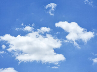 blue sky high shape outdoor group of white abstract clouds background in summer gradient light beauty background. beautiful bright cloud and calm fresh wind air