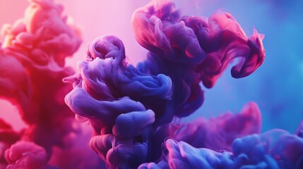 Obraz premium Vibrant Ink Explosion in Pastel Hues