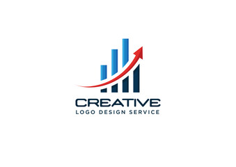 Accounting, Finance Logo or Economic Growth Logo