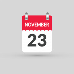 November 23 calendar Date, Month icon