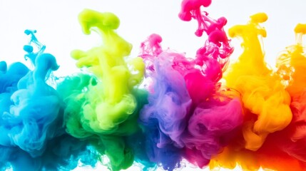 Obraz premium Vibrant Explosion of Color: A Kaleidoscope of Artistic Expression