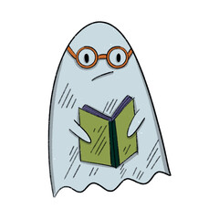 Halloween ghost character cute happy ghost for halloween decor