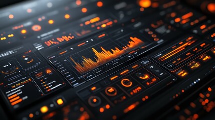 Dynamic Marketing Automation Graphics for Impactful Campaigns on Black Background