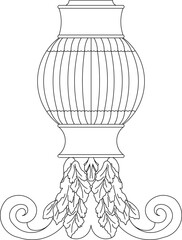 Drawing sketches vector illustrations silhouette designs ornaments carvings classic vintage abstract ethnic floral traditional 