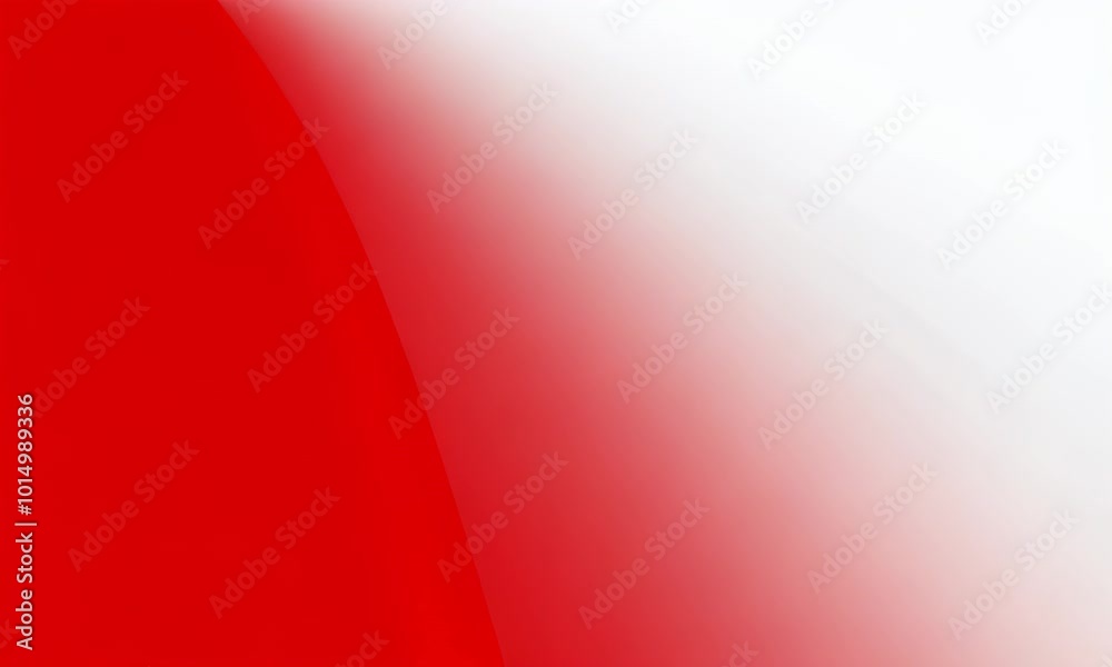 Poster a simple smooth abstract gradient transitioning from a bold red to a soft white.