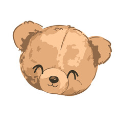 Cute Teddy Bear vector illustration Hand Drawn Cute print design