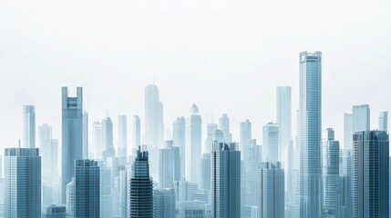 Fototapeta premium photography of modern panaromic skyline cityscape building 