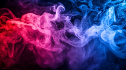 Fototapeta premium Swirling Smoke in Vibrant Colors